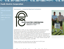 Tablet Screenshot of faulkelectric.com